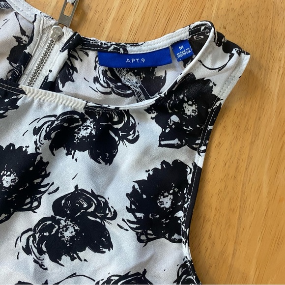 Apt 9 Women’s Tank Top Black/white Size Medium - Picture 6 of 9